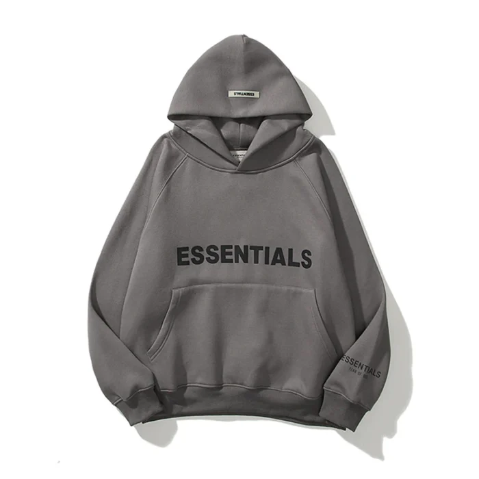 ESSENTIALS Oversized Hoodie – Grey