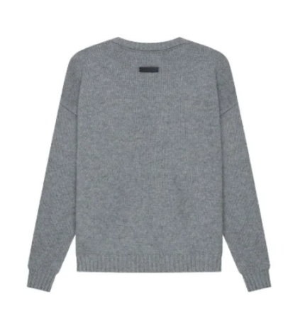 Essentials Overlapped Sweater – Gray